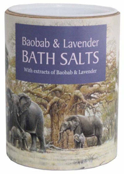 bath salts baobab and lavendar elephants tourism souvenirs gifts